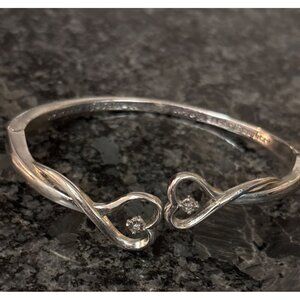 Bradford Exchange Daughter Inscribed Bracelet With Heart & Diamond Accents
